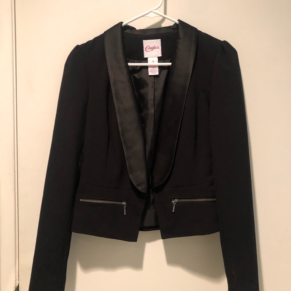 NWT Candies Black Blazer Size Small Limited
